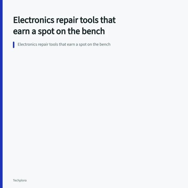 Electronics repair tools that earn a spot on the bench. Electronics repair tools that earn a spot on the bench