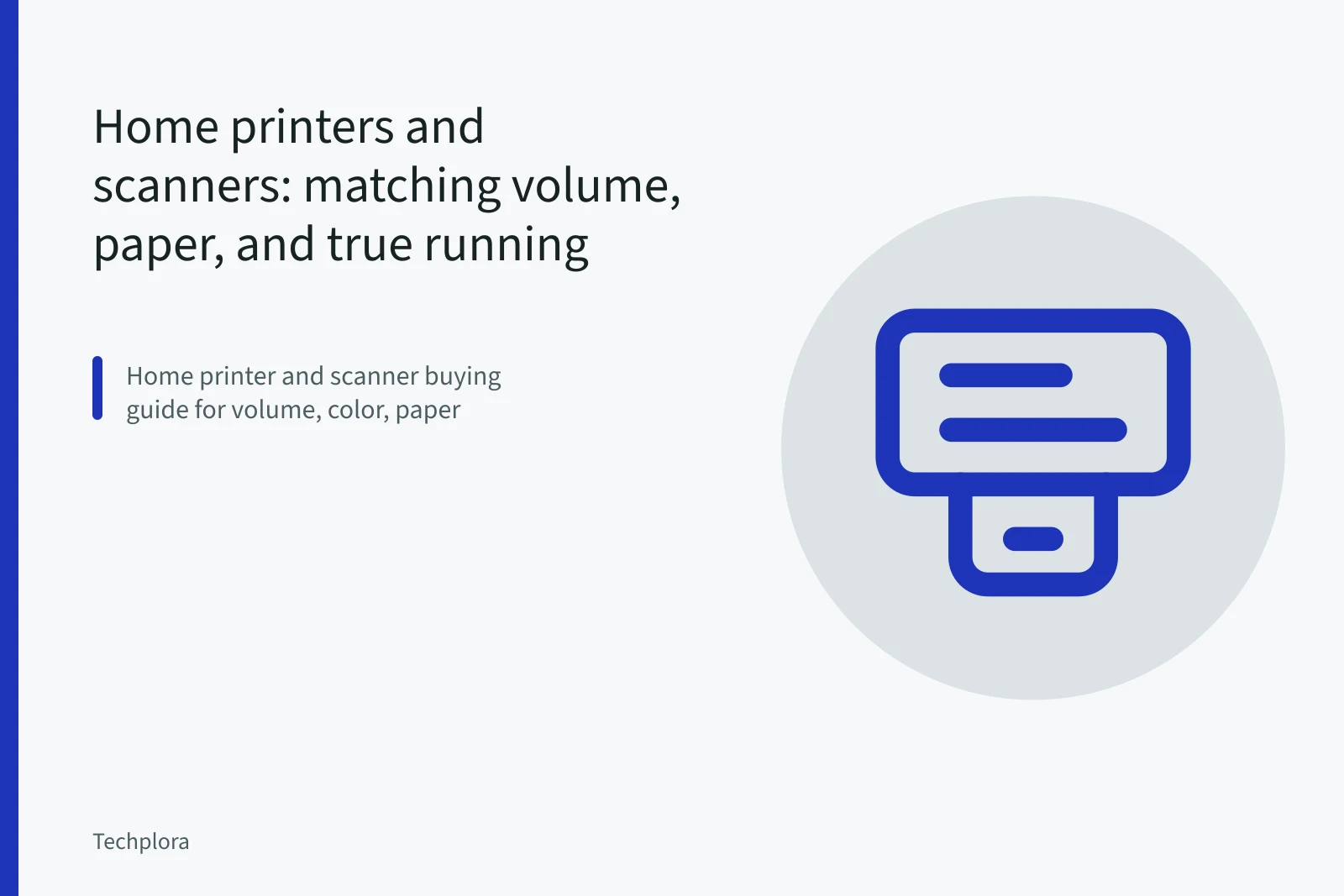 Home printer and scanner printing a color page and scanning a document. Home printers and scanners: matching volume, paper, and true running cost