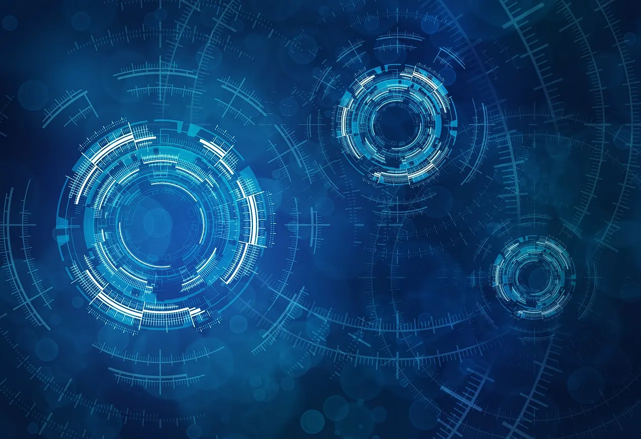 circle, tech, technology, abstract, science, space, analytics, futuristic, design, blue, internet, future, cyber security, machine, scale, virtual, electronic, cyber, system, digit. Monitor vs television at a computer desk: refresh, input delay, and ports