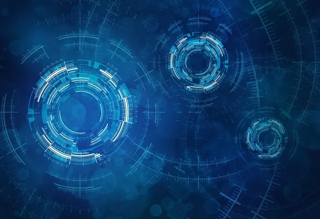 circle, tech, technology, abstract, science, space, analytics, futuristic, design, blue, internet, future, cyber security, machine, scale, virtual, electronic, cyber, system, digit. Monitor vs television at a computer desk: refresh, input delay, and ports