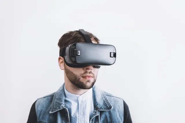 virtual, virtual reality, technology, reality, digital, metaverse, 3d, headset, device, entertainment, modern, goggles, glasses, tech, simulation, game, gadget, person, man, vision