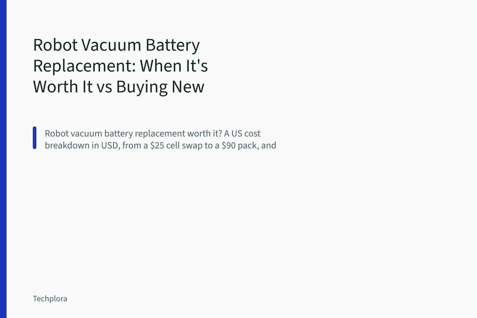 Robot vacuum flipped over, battery pack being swapped out with a screwdriver. Robot Vacuum Battery Replacement: When It's Worth It vs Buying New