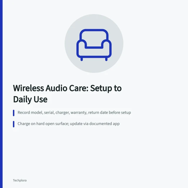 Wireless headphones and speaker care guide from first charge to daily use. Caring for wireless headphones and speakers from first charge to daily use