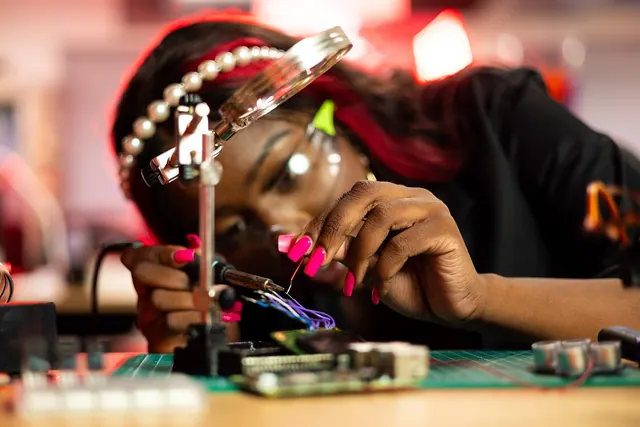woman, engineer, tech, electronics, weld, wires, technology, engineer, tech, tech, tech, technology, technology, technology, technology, technology