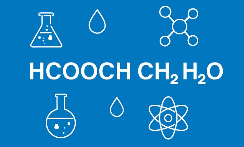 HCOOH, CH₂, H₂O
