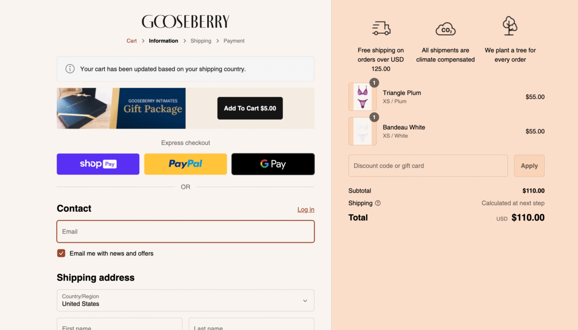 Gooseberry Discount Codes