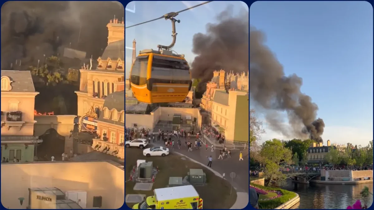Walt Disney World Epcot Fire