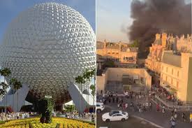 Walt Disney World Epcot Fire