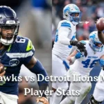 Seahawks vs Detroit Lions Match Player Stats